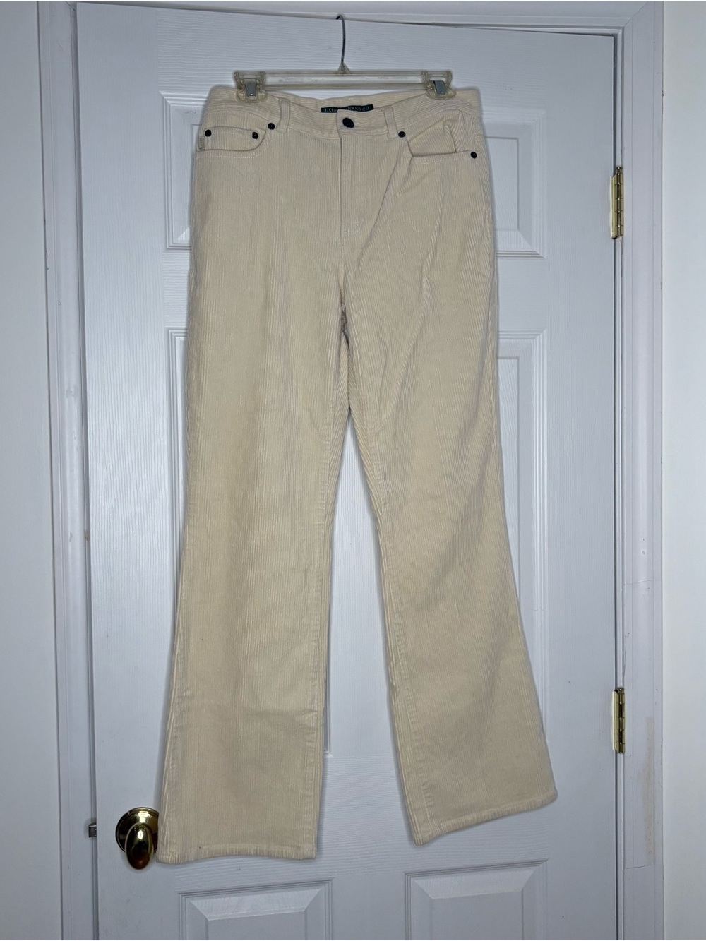 Women’s Ralph Lauren Cream Corduroy Jeans